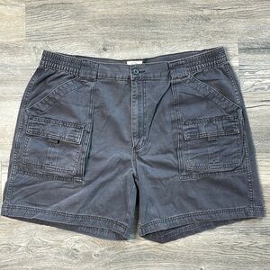 St John’s Bay Mens Dark Grey Cargo Casual Shorts, size 42
